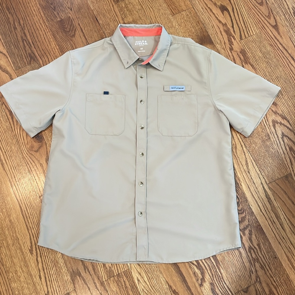 Men’s Field & Stream Short Sleeve Button Down/Button Up Shirt. Size Large. - Picture 2 of 11